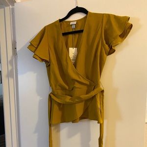 NWT Mustard yellow top